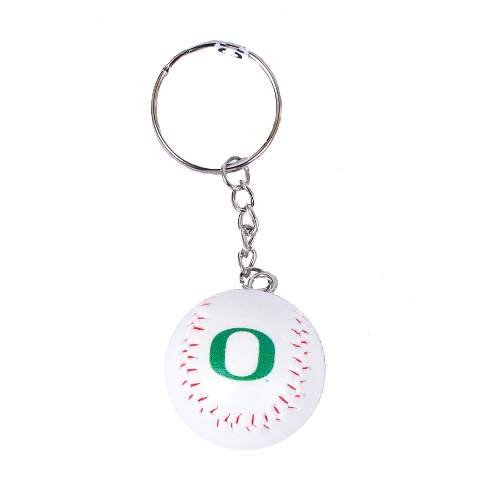 Classic Oregon O, White, Keychain/Keytag, Home & Auto, Baseball, Jenkins, 944454